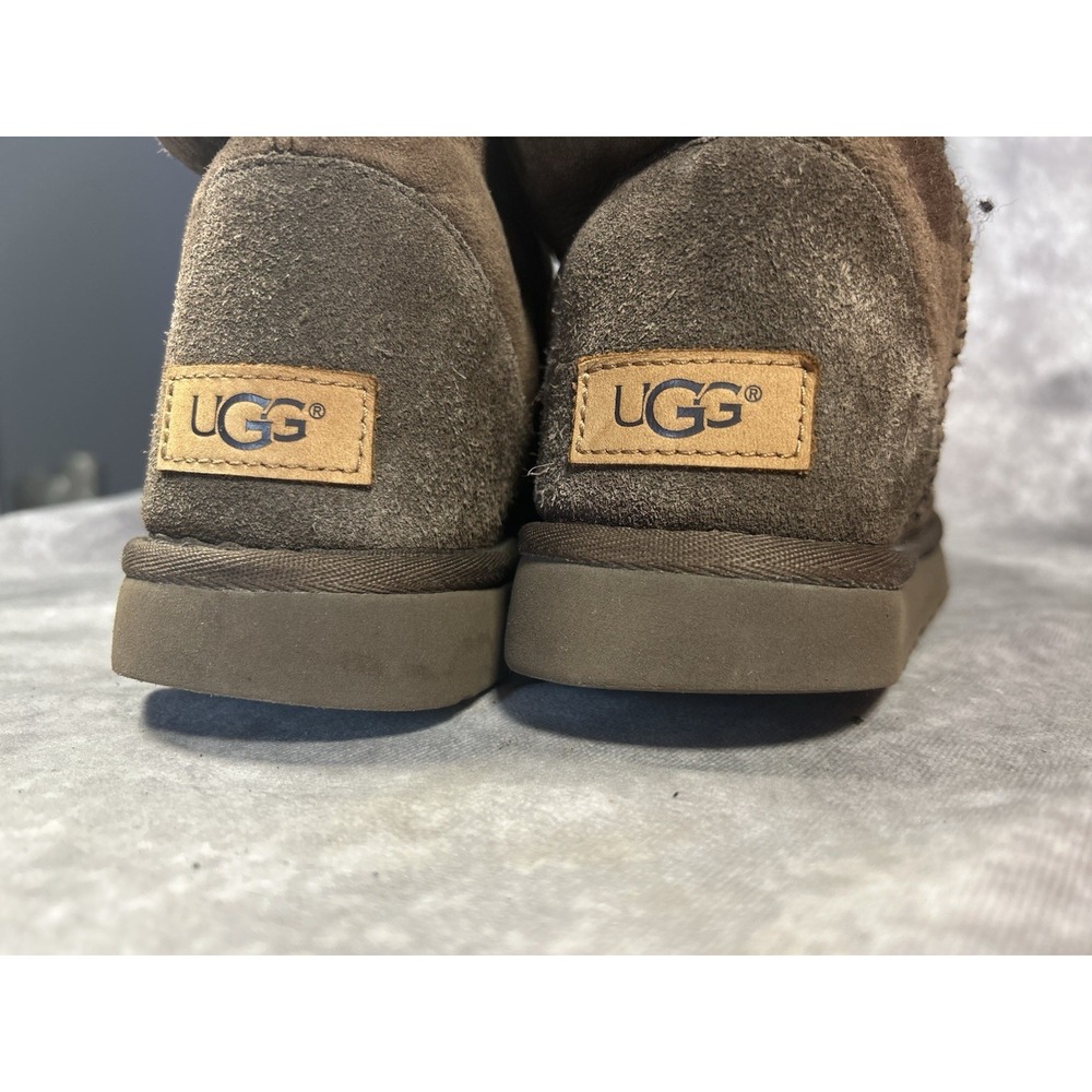 UGG Classic II Short Boots Brown Sheepskin Suede Women's Size 7 - Picture 3 of 5